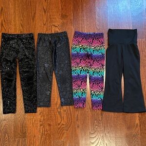 Girl leggings set of 4 size 4